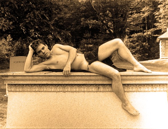 Ian Ayres (Nude on Tomb)